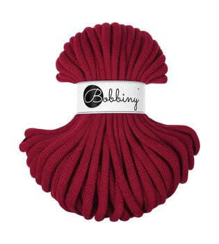 Cord Bobbiny Jumbo 9 mm 30 m Red Velvet Cord - 1