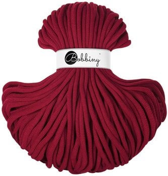 Cord Bobbiny Jumbo 9 mm 100 m Red Velvet Cord - 1