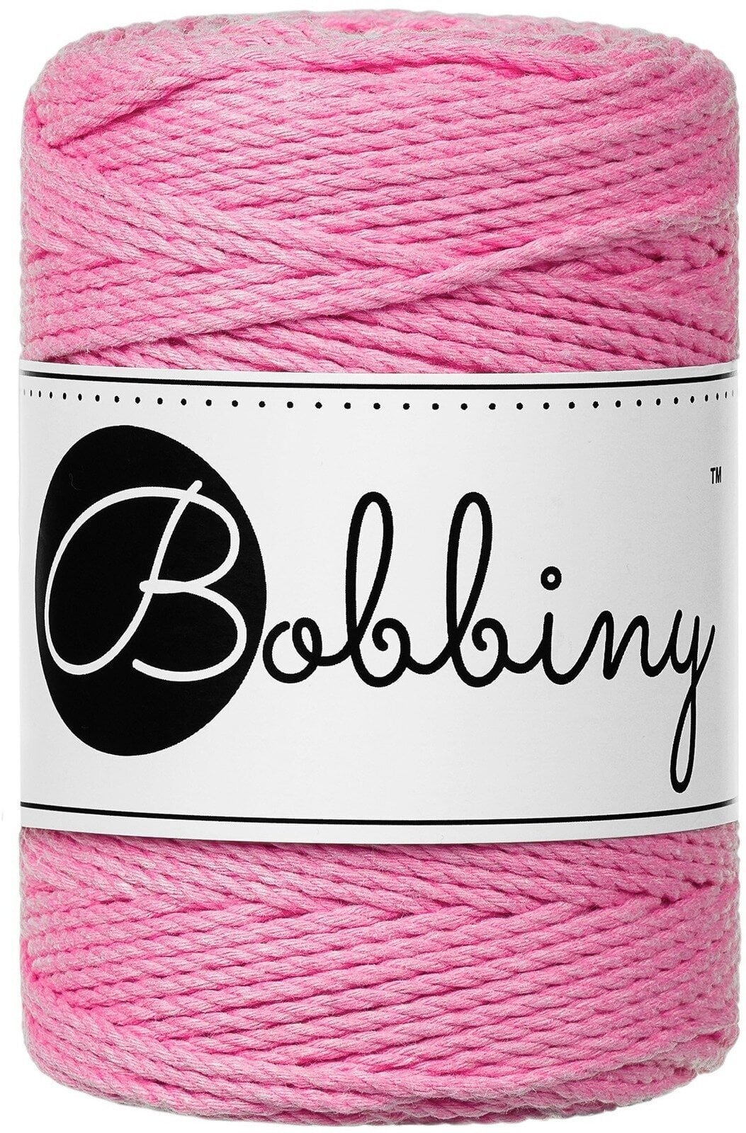 Cord Bobbiny 3PLY Macramé Rope 1,5 mm 100 m Bubblegum Pink Cord