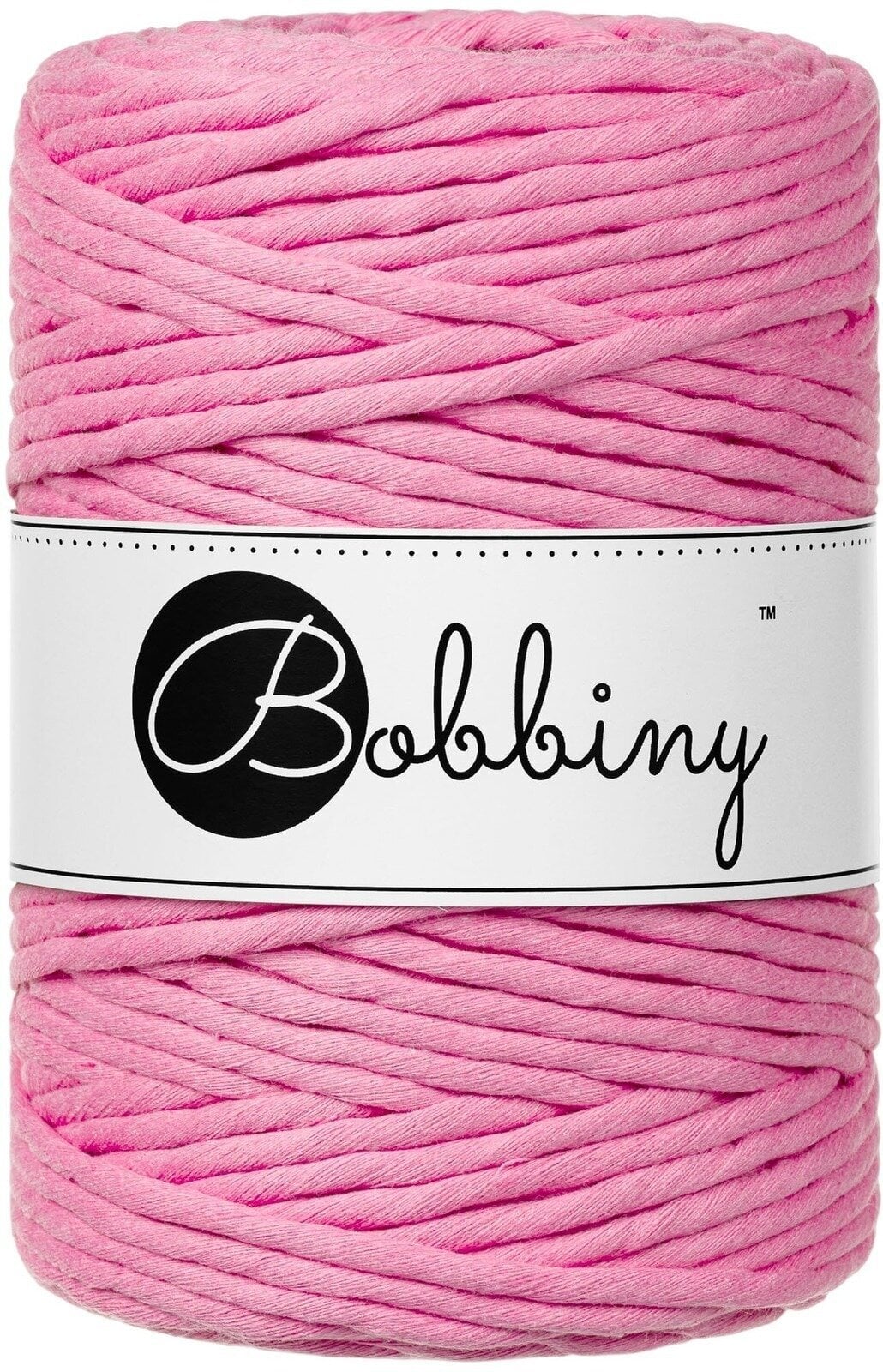 Cord Bobbiny Macrame Cord 5 mm 100 m Bubblegum Pink Cord