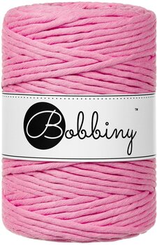 Cord Bobbiny Macrame Cord 5 mm 100 m Bubblegum Pink Cord - 1