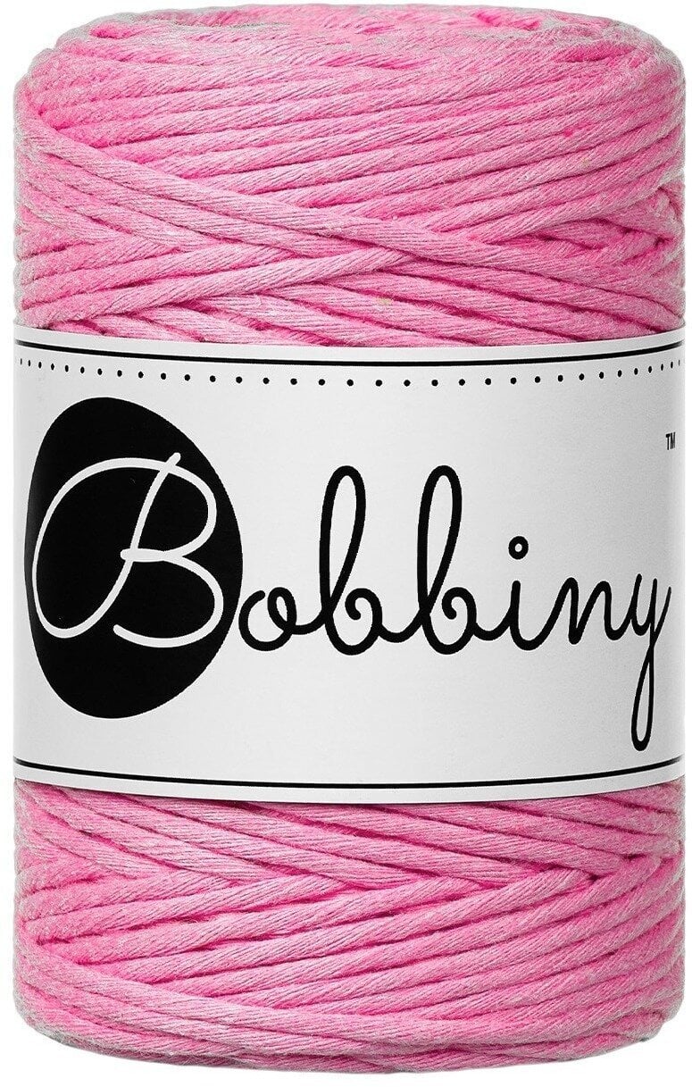 Cable Bobbiny Macrame Cord 1,5 mm 100 m Bubblegum Pink Cable