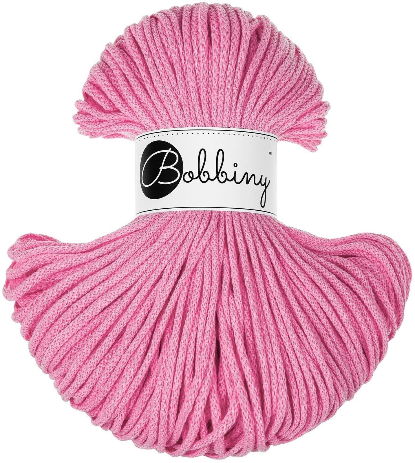 Cord Bobbiny Junior 3 mm 100 m Bubblegum Pink Cord