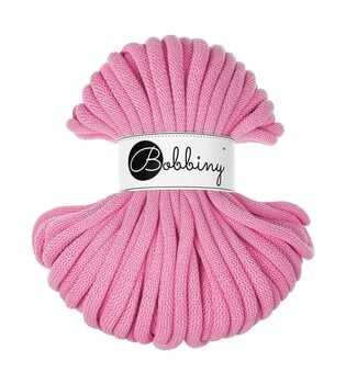 Cord Bobbiny Jumbo 9 mm 30 m Bubblegum Pink Cord - 1