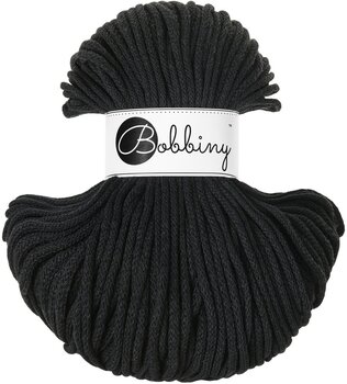 Cord Bobbiny Classic 4 mm 100 m Black Cord - 1