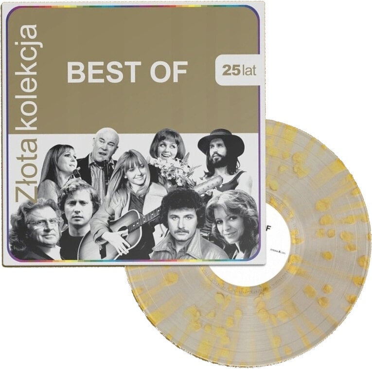 Schallplatte Various Artists - Best Of 25 Lat - Złota Kolekcja (Limited Edition) (Clear/Gold Splatter Coloured) (LP)