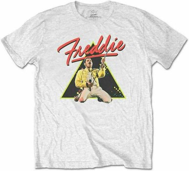 T-Shirt Freddie Mercury T-Shirt Triangle Unisex Weiß 2XL - 1