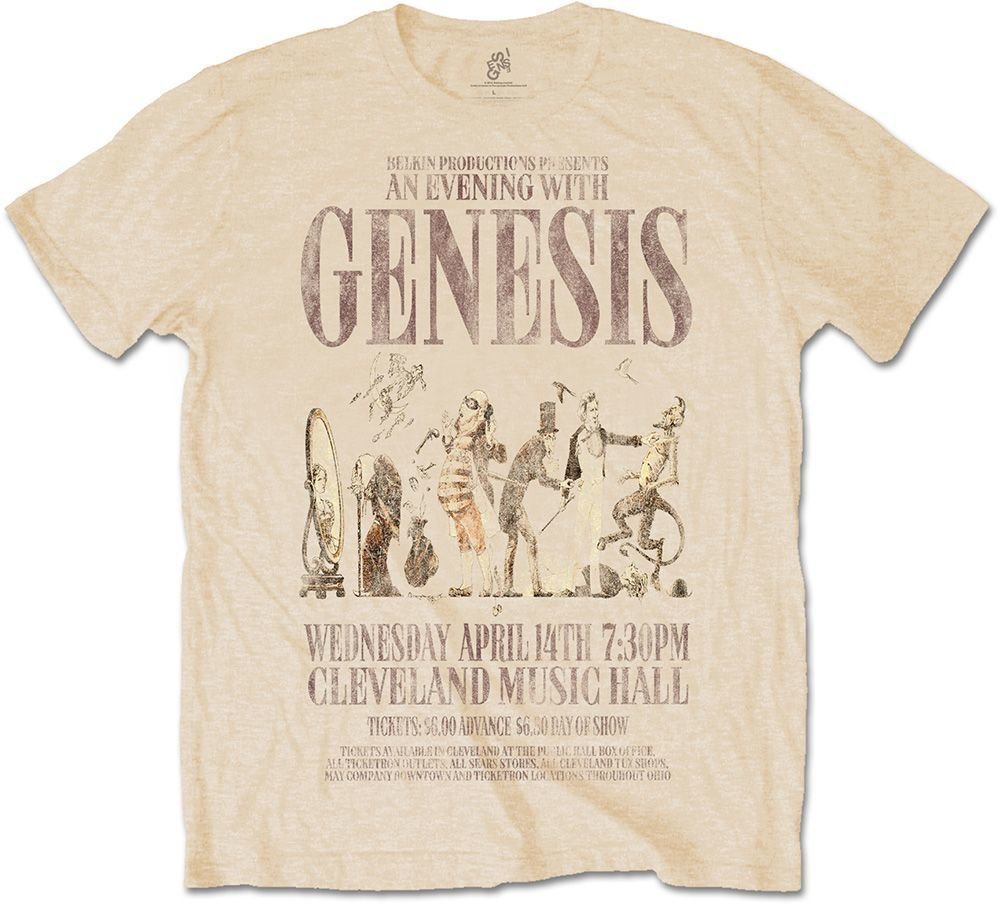 Camiseta de manga corta Genesis Camiseta de manga corta An Evening With Vegas Gold L