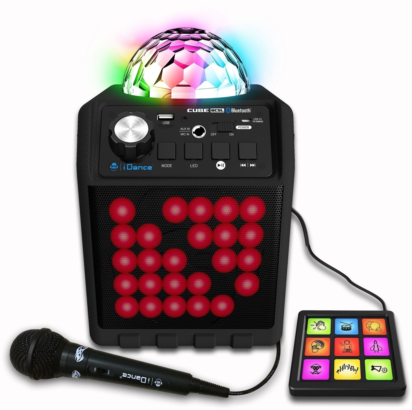 Karaoke rendszer iDance Disco Cube BC5L Black