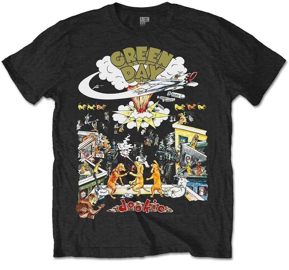 Camiseta de manga corta Green Day Camiseta de manga corta 1994 Tour Black 2XL