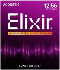 Guitar strings Elixir 16077 Nanoweb 12-56 Guitar strings