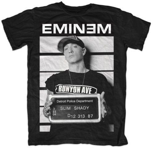 Skjorte Eminem Skjorte Unisex Arrest Black L