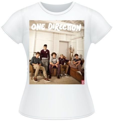 T-Shirt One Direction T-Shirt Band Lounge White L