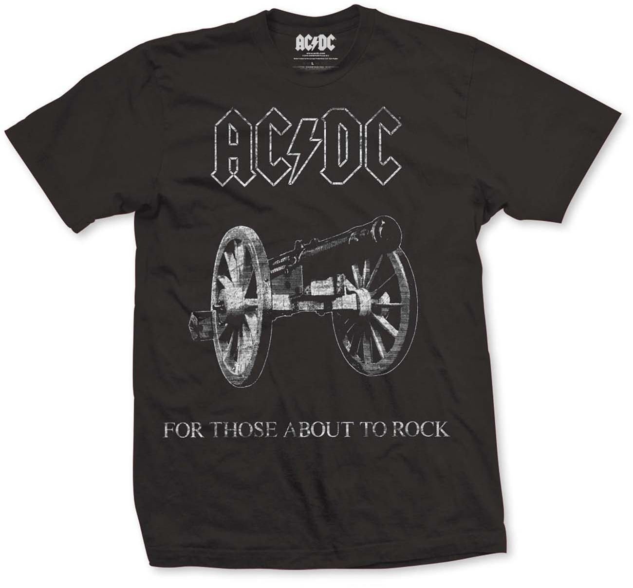 T-Shirt AC/DC T-Shirt About To Rock Schwarz S
