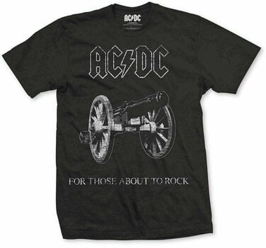 Camiseta de manga corta AC/DC Camiseta de manga corta About To Rock Unisex Negro S - 1