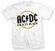 Camiseta de manga corta AC/DC Camiseta de manga corta Back in Black White M