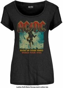 T-shirt AC/DC T-shirt Blow Up Your Video Noir L - 1