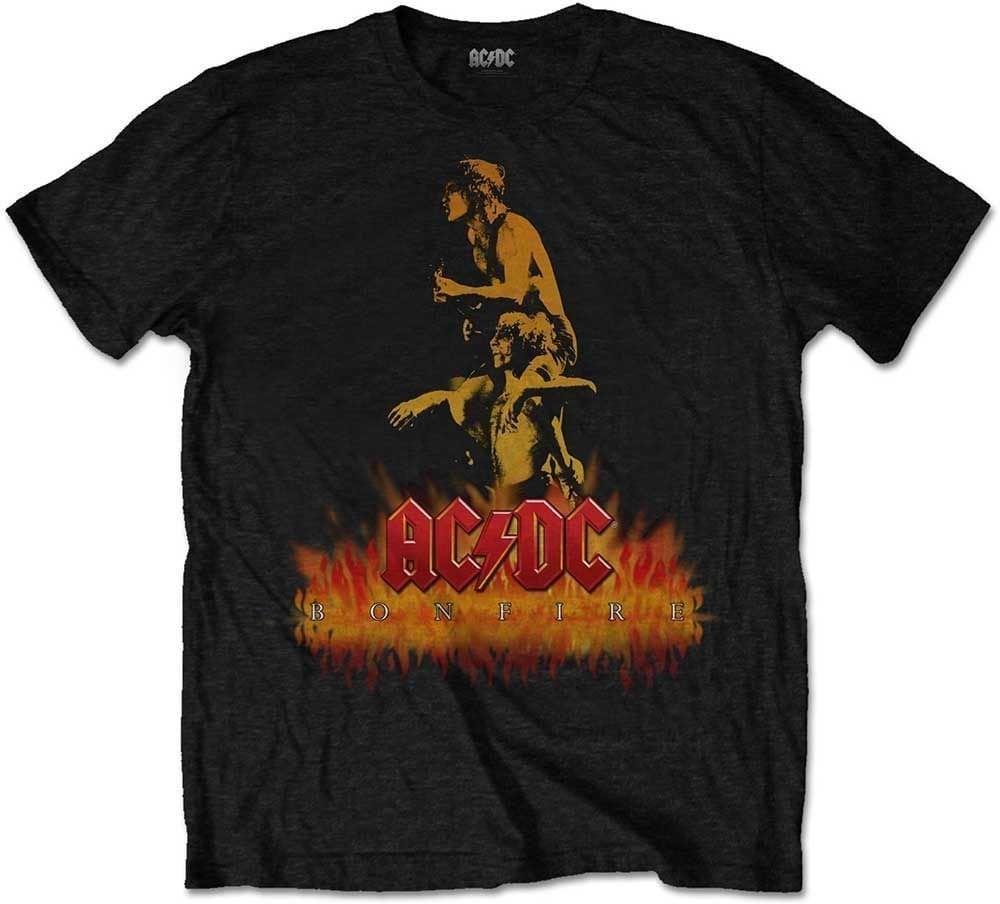 Skjorte AC/DC Skjorte Bonfire Black S