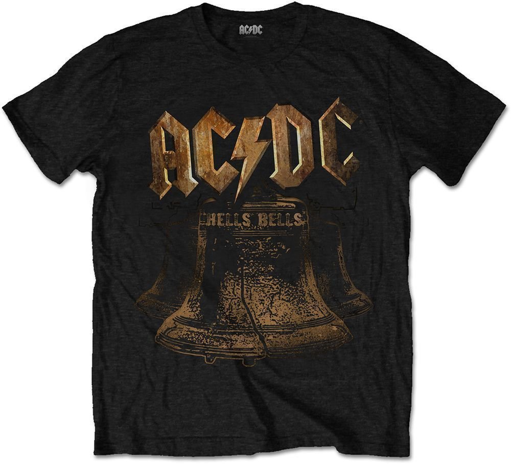 Риза AC/DC Риза Unisex Brass Bells Black 2XL