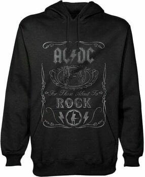 Huppari AC/DC Huppari Unisex Pullover Hoodie Cannon Swig Black XL - 1