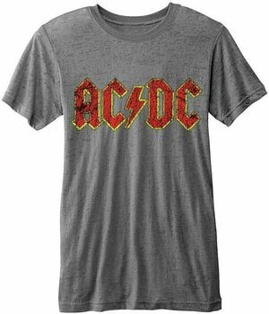 Skjorta AC/DC Unisex Fashion Tee Logo (Burn Out) XXL - 1
