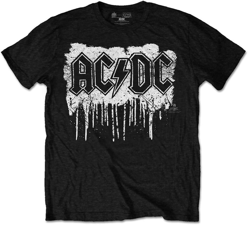 AC/DC Tricou Dripping With Excitement Black M