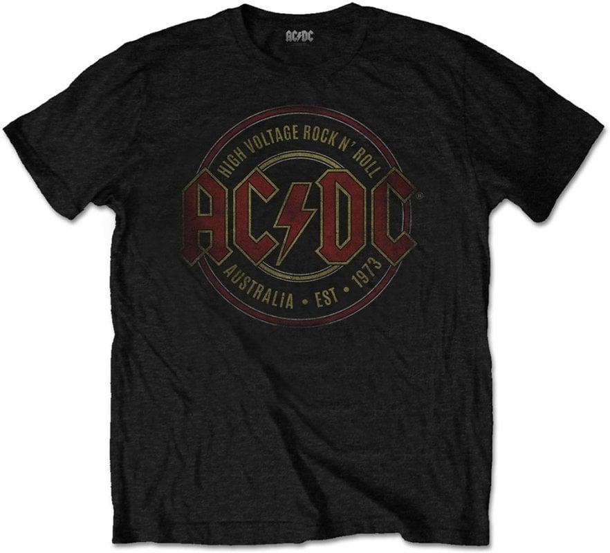 Camiseta de manga corta AC/DC Camiseta de manga corta Est. 1973 Unisex Black L