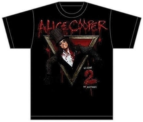 T-shirt Alice Cooper T-shirt Unisex Tee: Welcome to my Nightmare Unisex Black M