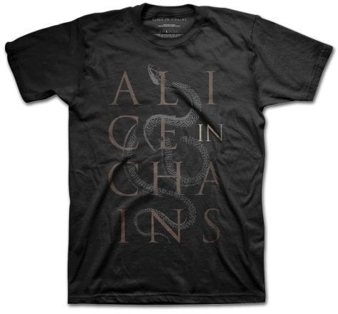 Camiseta de manga corta Alice in Chains Camiseta de manga corta Snakes Black 2XL