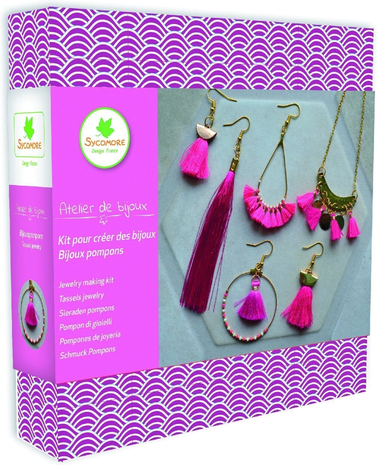 Material Sycomore Jewelry Making Kit - Tassels Jewelry Jewelry DIY Set