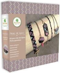 Material Sycomore Jewelry Making Kit - Japanese Beads Purple Jewelry DIY Set