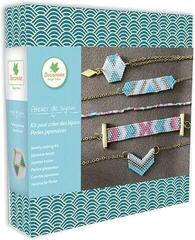 Material Sycomore Jewelry Making Kit - Japanese Beads Blue Jewelry DIY Set
