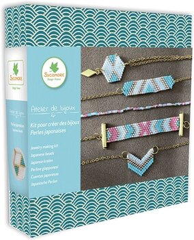 Material Sycomore Jewelry Making Kit - Japanese Beads Blue Jewelry DIY Set - 1