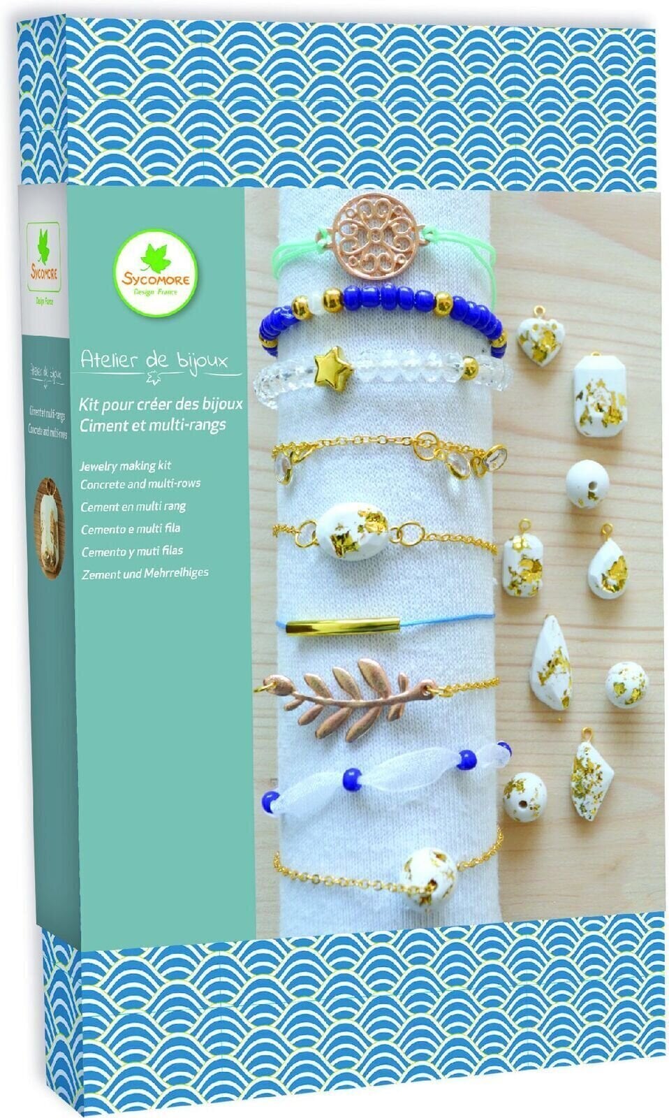 Materijal Sycomore Jewelry Making Kit - Concrete and Multi-rows Komplet za izradu nakita