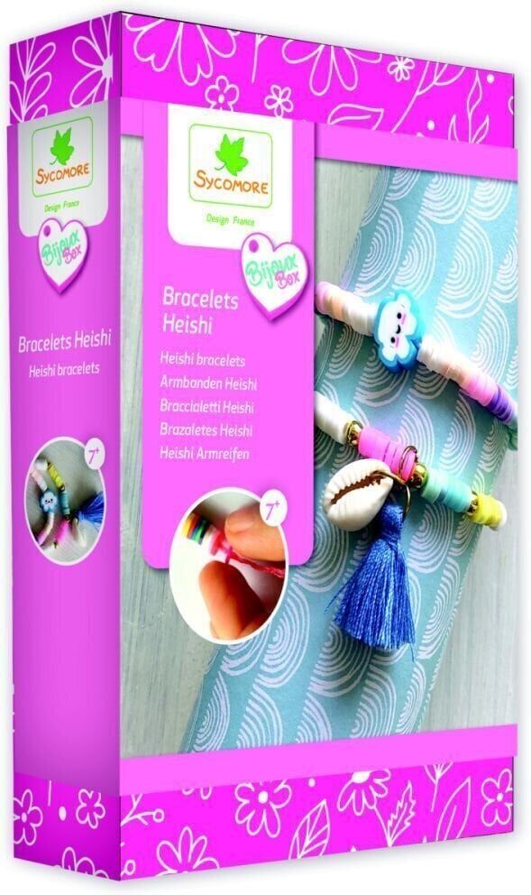Material Sycomore Bijoux Box Heishi Bracelets 3 Jewelry DIY Set