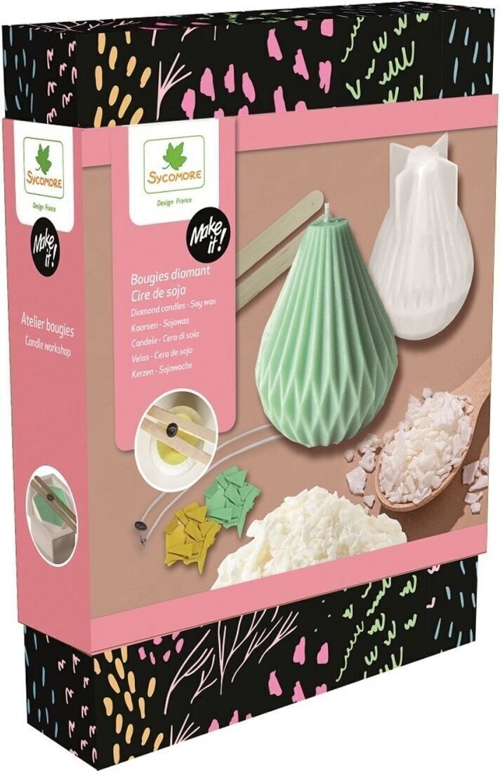 Candle Making Sycomore Make it! Diamond Candles - Soy Wax Candle Pouring Set Diamond Candles