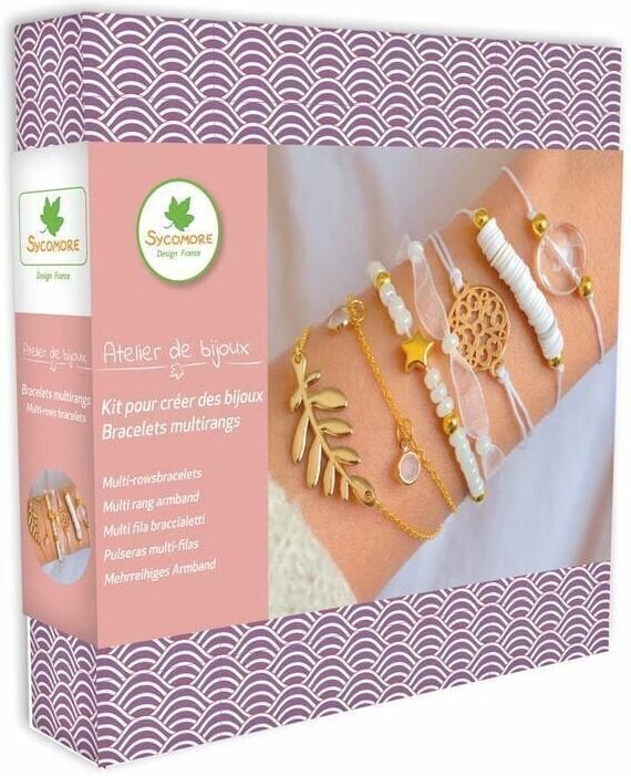 Material Sycomore Jewelry Making Kit - Multi-rows Bracelets 2 Jewelry DIY Set