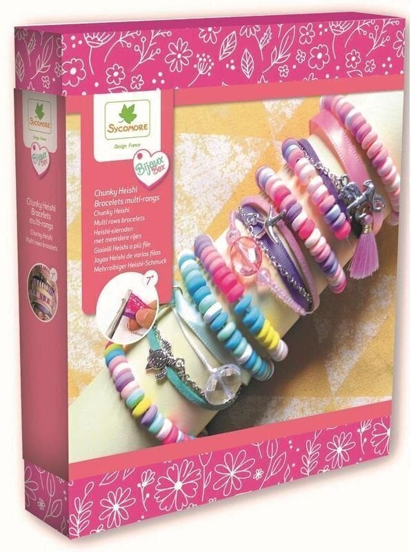 Material Sycomore Bijoux Box Multi-rows Bracelets 3 Jewelry DIY Set