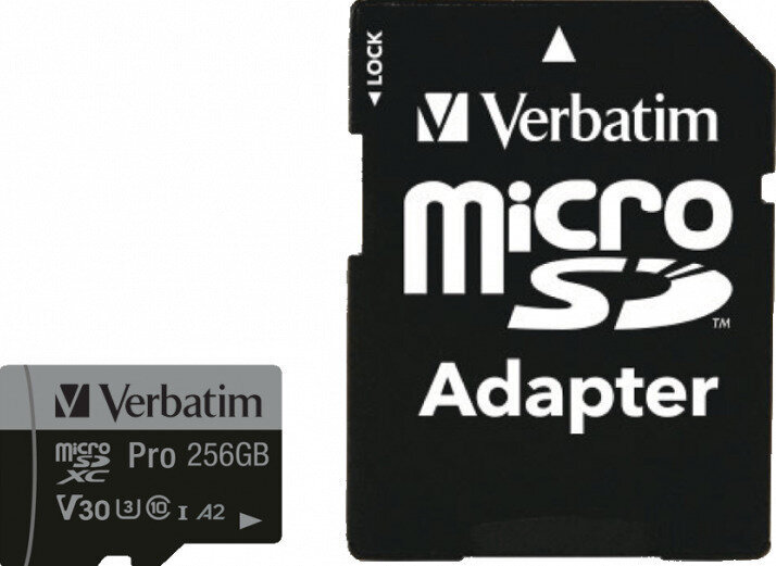 Memorijska kartica Verbatim PRO UHS-3 Micro SDXC 256 GB Memorijska kartica