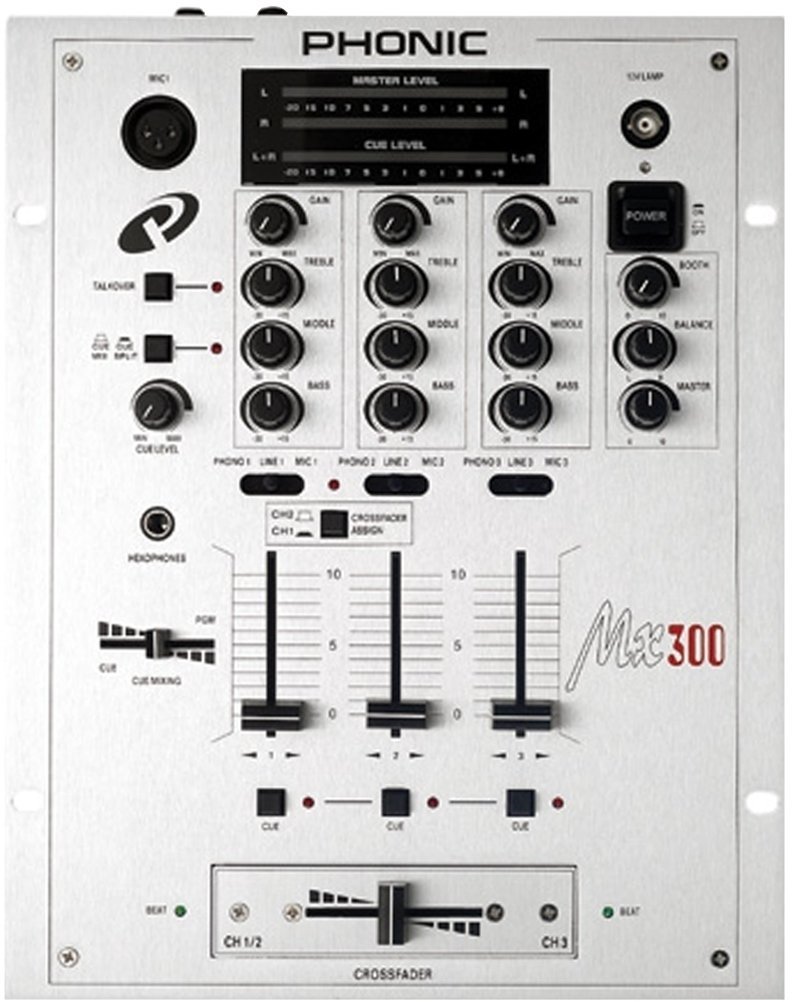DJ-mengpaneel Phonic MX300 DJ Mixer