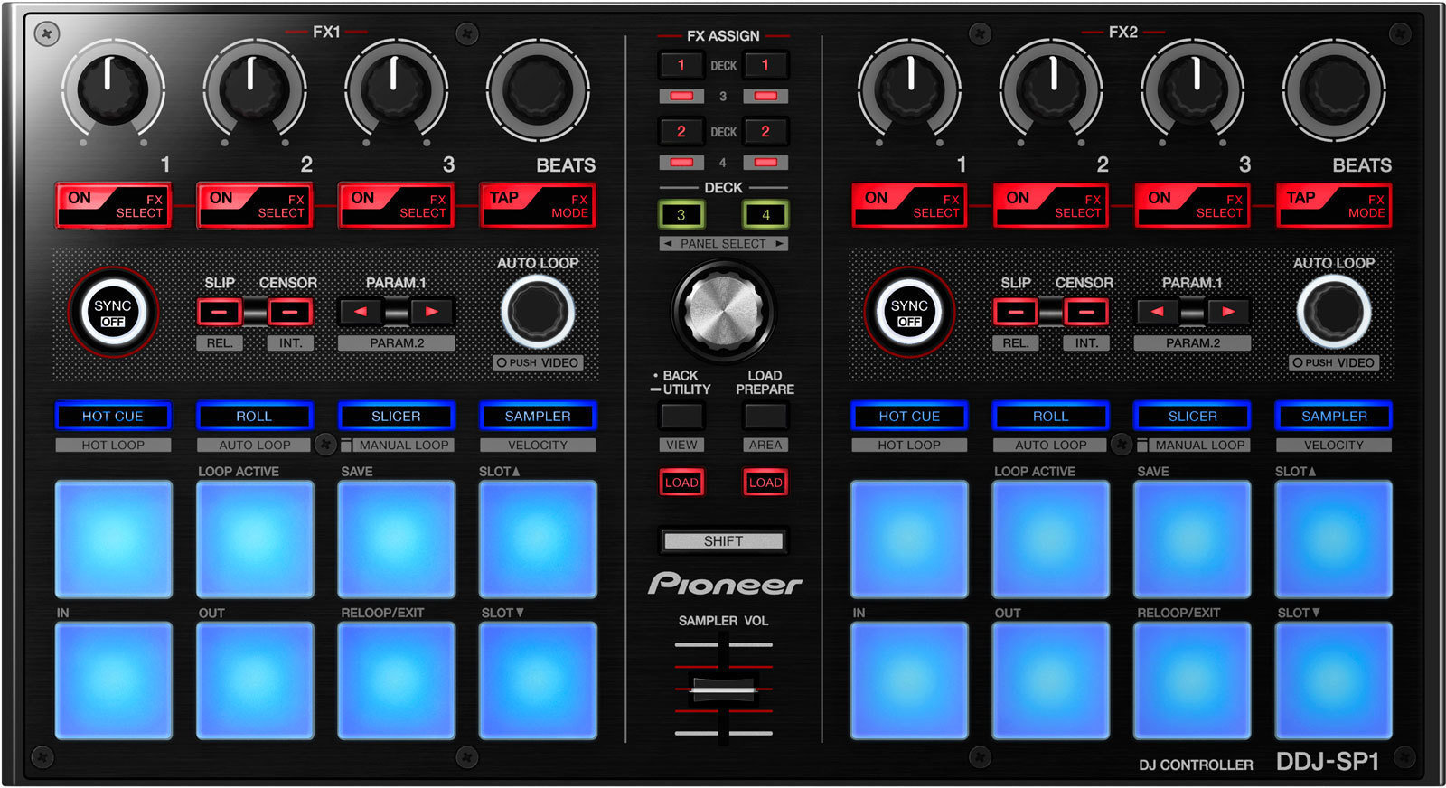 DJ konzolok Pioneer Dj DDJ-SP1