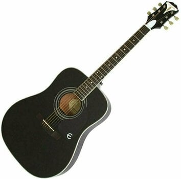 Dreadnought Guitar Epiphone PRO-1 Plus Acoustic Ebony - 1