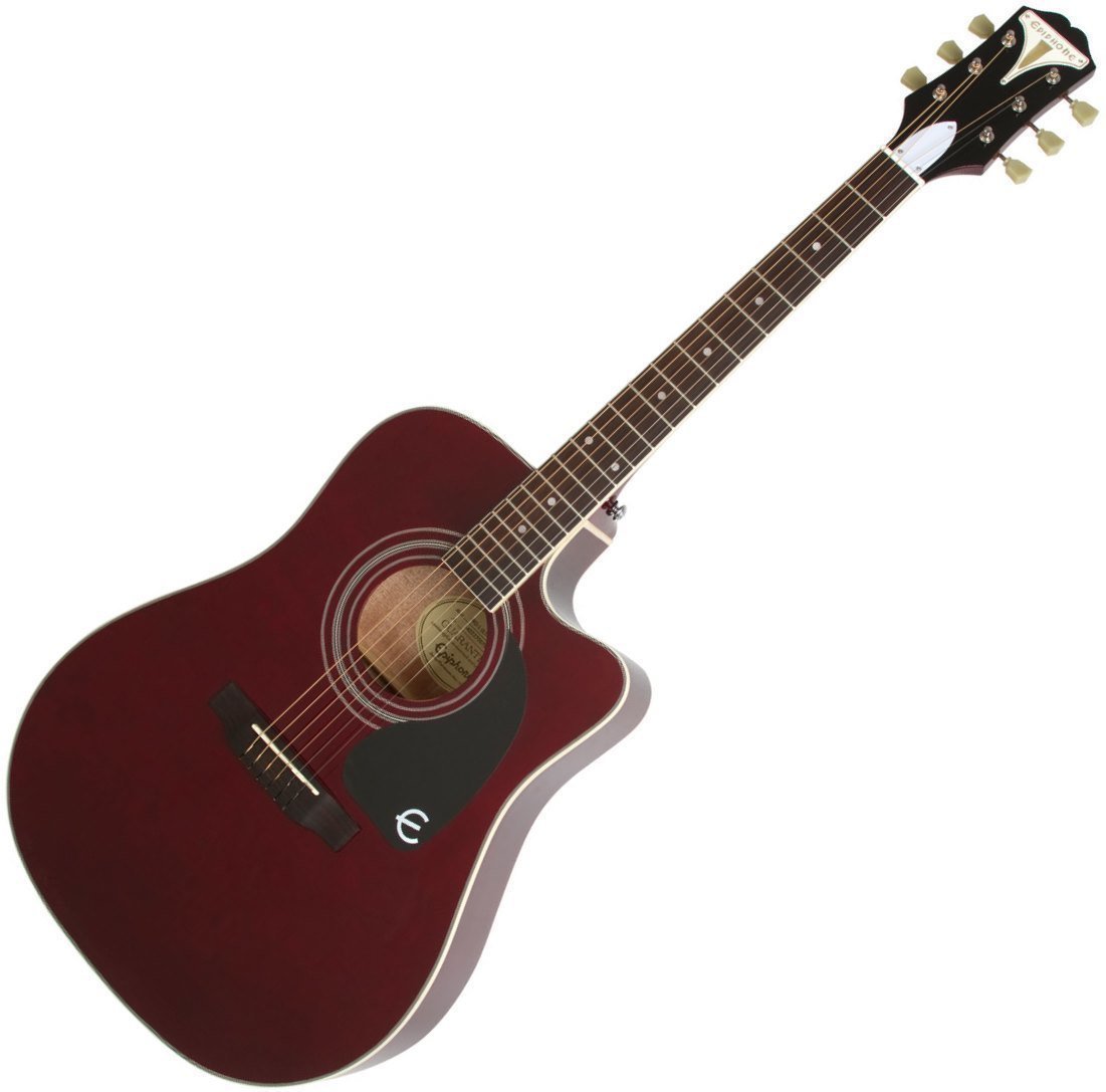Dreadnought elektro-akoestische gitaar Epiphone Pro-1 Ultra Wine Red