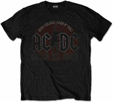 Skjorte AC/DC Skjorte Hard As Rock Unisex Black L - 1