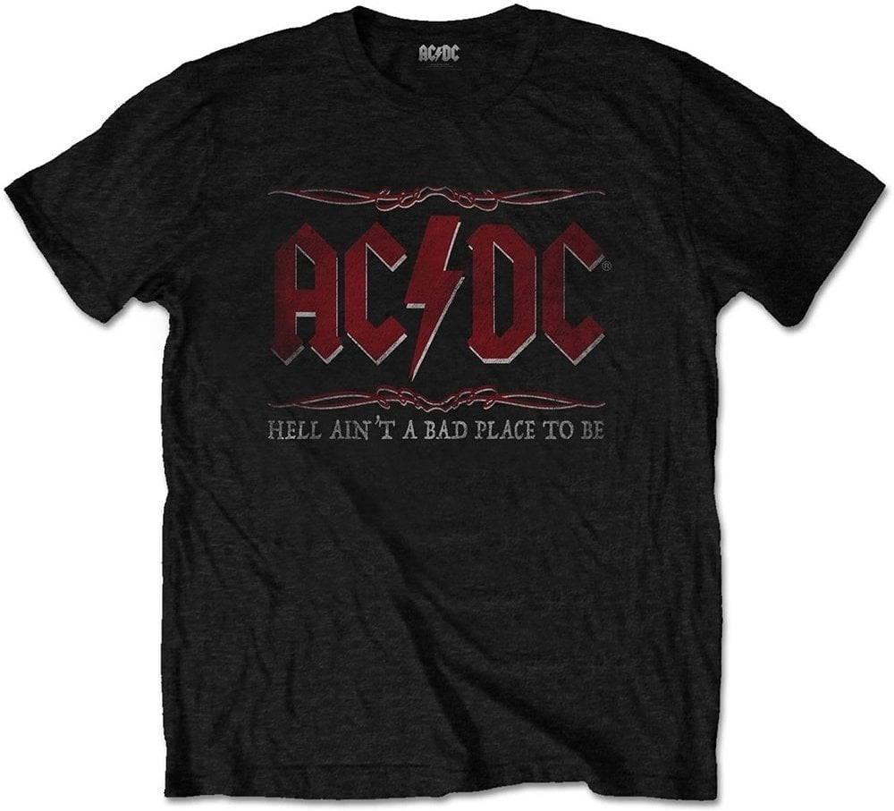 Skjorta AC/DC Skjorta Hell Ain't A Bad Place Unisex Black L