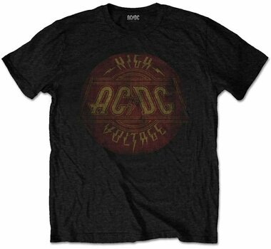 Tričko AC/DC Tričko High Voltage Vintage Čierna S - 1