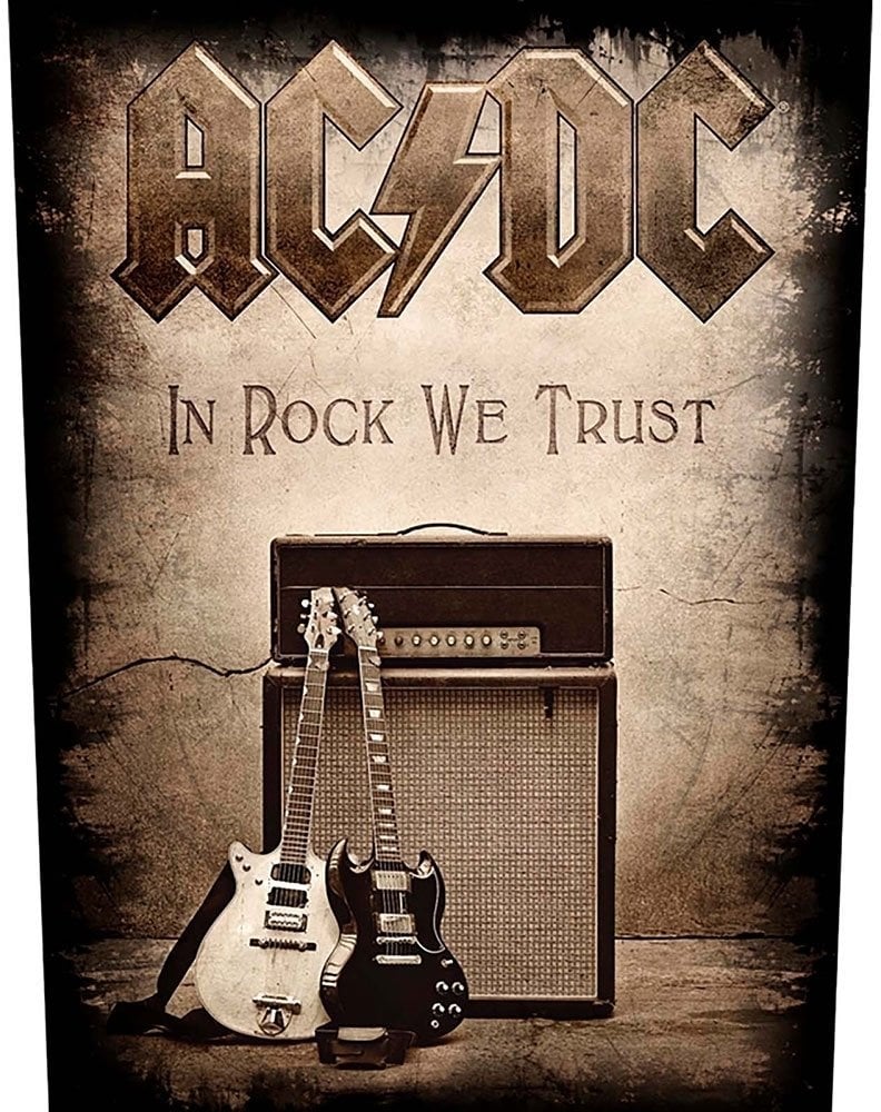 Patch, Sticker, badge AC/DC In Rock We Trust Sew-On Patch