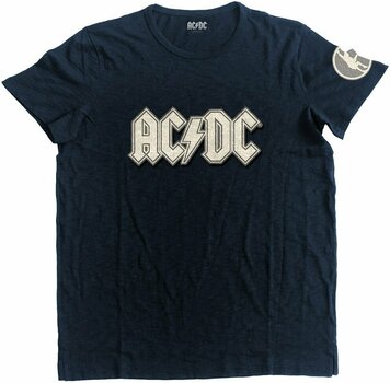 Camiseta de manga corta AC/DC Camiseta de manga corta Logo & Angus Navy L - 1