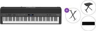 Színpadi zongora Roland FP 90X Basic SET Színpadi zongora Black