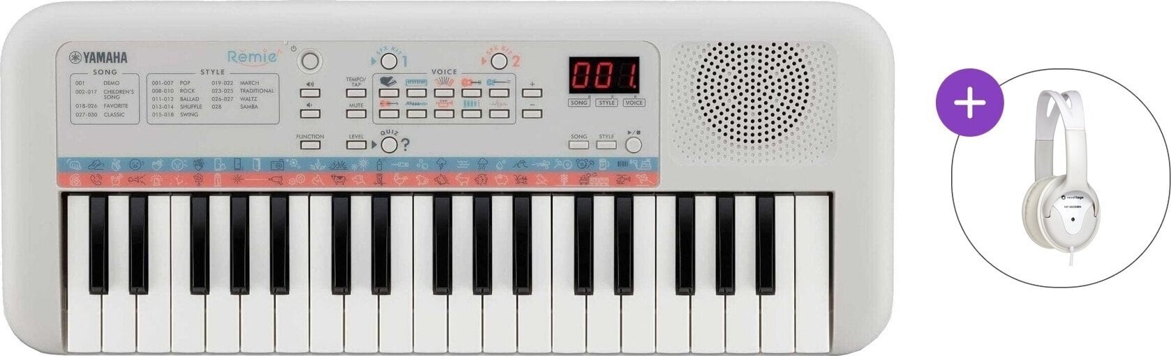 Keyboard for Children Yamaha PSS-E30 Basic SET Keyboard for Children White